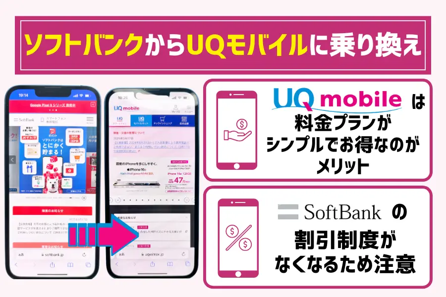 ソフトバンクからUQモバイルに乗り換える手順と7つのデメリット【最新】