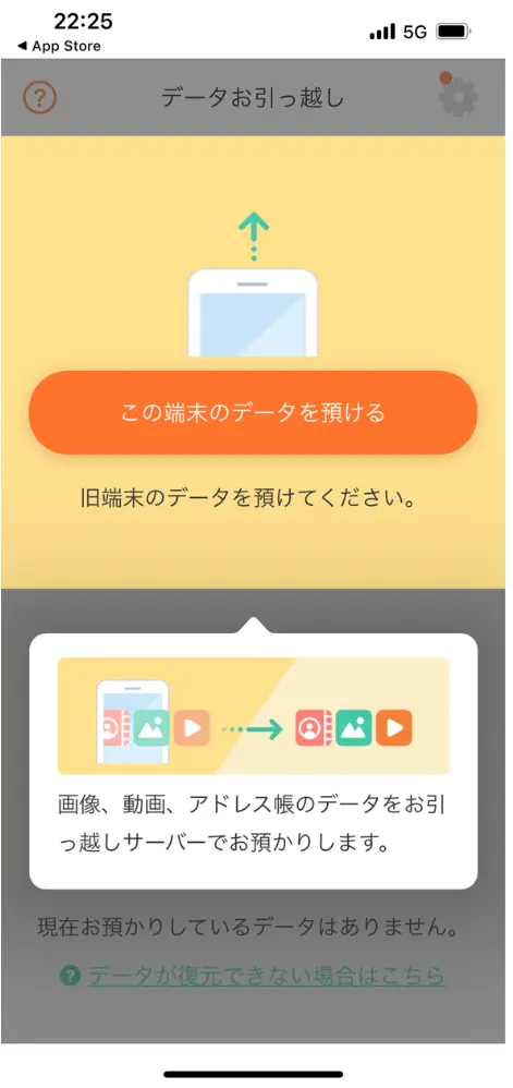 アクセス権を許可してデータを預ける