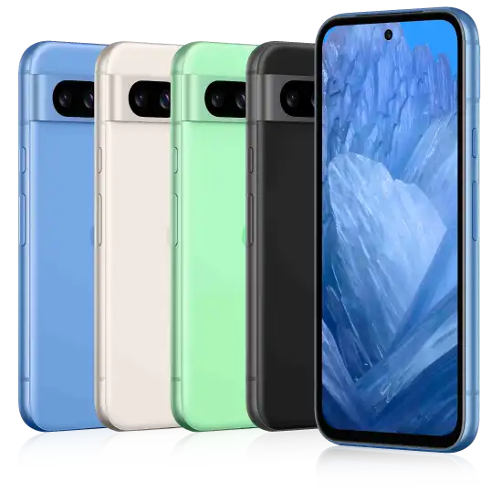 au Certified Google Pixel 8aの正面と背面