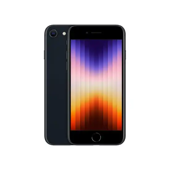au Certified iPhone SE（第3世代）の正面と背面