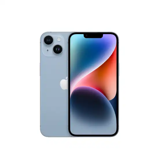 au Certified iPhone 14の正面と背面