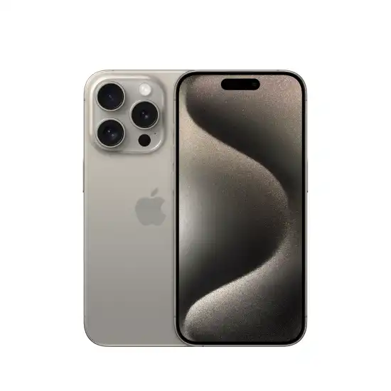au Certified iPhone 15 Proの正面と背面