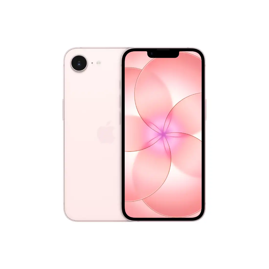 iPhone 17eの正面と背面